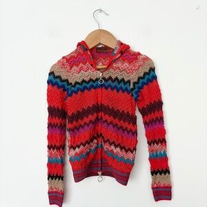 Kids missoni zip hoodie